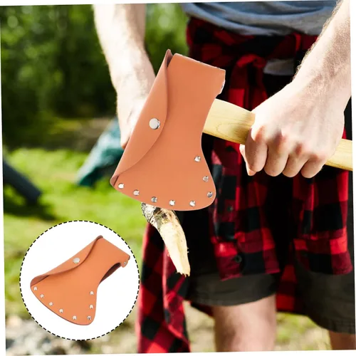 Vista 6 de Funda protectora portátil para acampar y hacha para cortar hachas e ideal para uso y almacenamiento al aire libre
