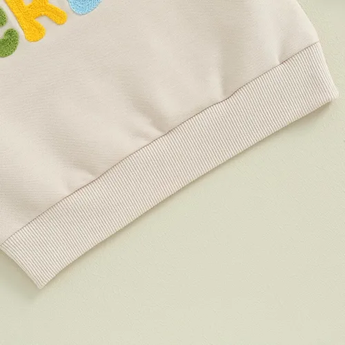 Vista 7 de Twopumpkin Sudadera de manga larga para bebé, niña, niño, niño, hermana, hermano, a juego, ropa de otoño e invierno