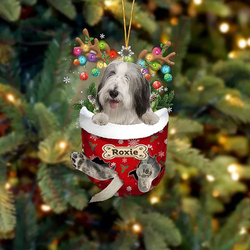 Vista 65 de LOVELYPOD Adorno Personalizado de Perro Affenpinscher, Adornos de Navidad Affenpinscher Regalo para Amante de Perros, Adorno de Navidad Colgante