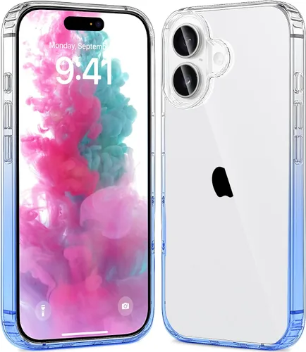 Vista 28 de JJGoo - Funda compatible con iPhone 17 Pro, funda transparente a prueba de golpes, funda protectora delgada con parte trasera de policarbonato duro