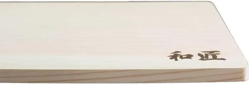 Vista 4 de WASHO Hinoki Japanese Cypress - Tabla de cortar prémium fabricada en Japón (pequeña), color marrón