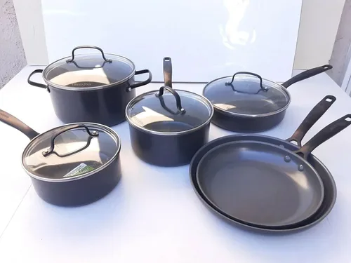 Vista 2 de GreenPan New York Pro - Juego de utensilios de cocina antiadherentes de cerámica (11 piezas)