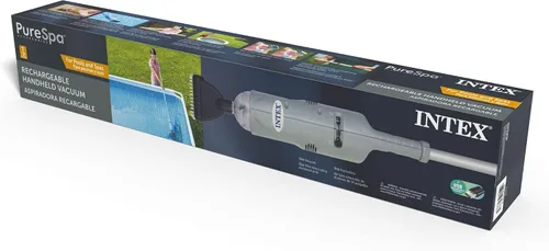 Vista 8 de Intex Aspiradora de piscina portátil recargable con mango telescópico de 94 pulgadas y 2 cabezas de cepillo intercambiables para piscinas