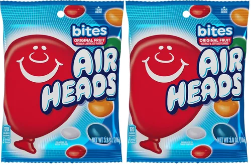 Vista 10 de Airheads Caramelos, mordeduras, sabor a fruta surtido, no se derrite, 3.8 onzas (paquete de 1)