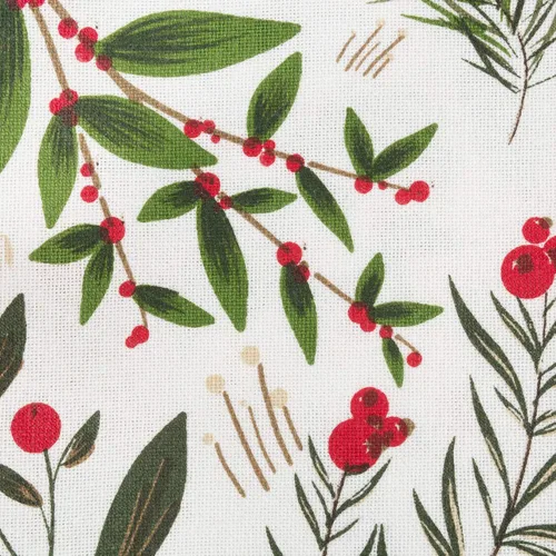 Vista 2 de DII Juego de toallas de cocina navideñas, paños de cocina florales para hornear, limpiar, entretenimiento y cocinar, 18 x 28 pulgadas, ramas