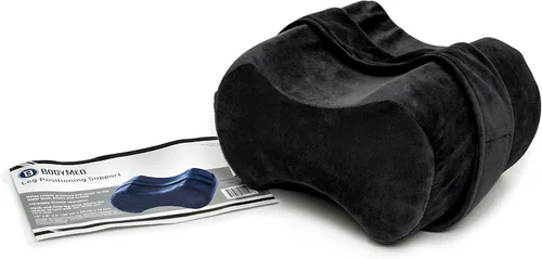 Vista 4 de BodyMed - Almohada de apoyo para posicionamiento de piernas y rodillas, 10 x 8 x 6 pulgadas, color azul, contorno de cuña de espuma para personas