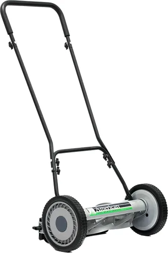Vista 65 de American Lawn Mower Company 1204-14 Cortacésped de carrete de empuje de 4 hojas de 14 pulgadas, color rojo