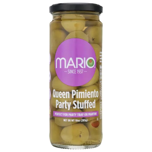 Vista 7 de Mario Camacho Foods Pitted Queen Party - Aceitunas colosales, 9 onzas (paquete de 6)