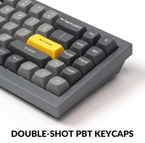 Vista 4 de Keychron Teclado mecánico personalizado Q7 70 de diseño QMKVIA macro programable con interruptor rojo Gateron G Pro intercambiable en caliente