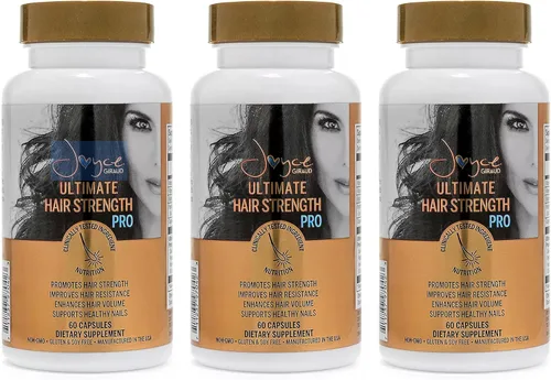 Vista 9 de Joyce Giraud Ultimate Hair Strength Supplements Suministro de 30 días, formulado científicamente para reducir la pérdida de cabello, 60 cápsulas