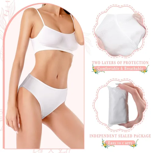 Vista 6 de Ropa interior desechable de poliéster para viajes, hospital, hotel, estancias de algodón, para mujer, 40