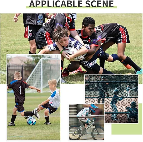Vista 5 de Kids Soccer Socks 5 Pack 1 Pack Knee High Tube Socks Towel Bottom Pressure Football Socks 4-13 Years Little KidBig Kid