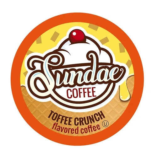 Vista 19 de Sundae - Cápsulas de café con sabor a helado, compatibles con cafetera Keurig K-Cup 2.0, 48 unidades (paquete variado)