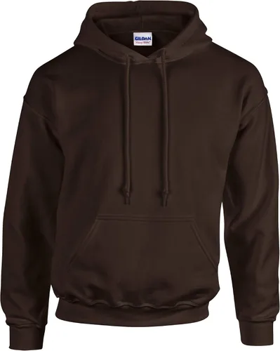 Vista 3 de Gildan Sudadera Heavy Blend5050 7.75onzas con capucha (Estilo # 18500), Moderno Equipada, L, Chocolate scuro