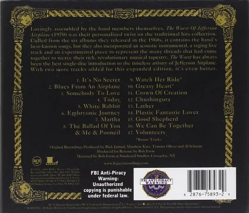 Vista 2 de The Worst Of Jefferson Airplane