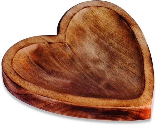 Vista 6 de Tazón para servir para el hogar, cocina, frutas, ensaladas, papas fritas, salsa/multipropósito/hecho a mano/madera natural de mango / madera natural