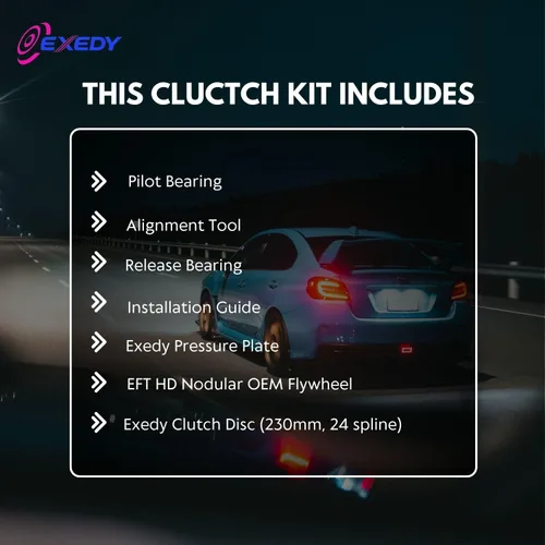 Vista 4 de EXEDY Kit de embrague con volante fundido EFT, compatible con Subaru Impreza Baja WRX EJ255 2006-2014, ajuste ideal para adaptarse al rendimiento
