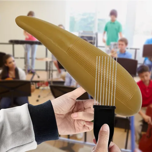 Vista 3 de Novedad profesional Guiro W/Raspador Instrumento de Percusión de Puerto Rico