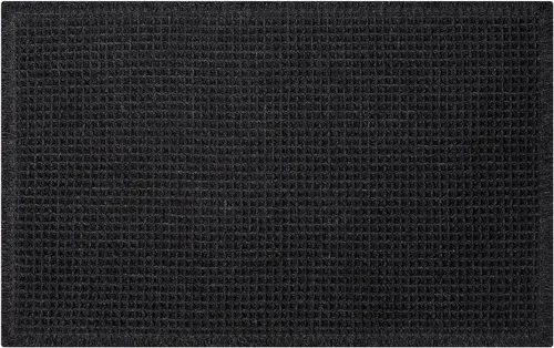 Vista 9 de Alfombra de baño negra – Alfombra de baño antideslizante y lavable, súper absorbente y de secado rápido, pequeña alfombra de baño bohemia para Negro
