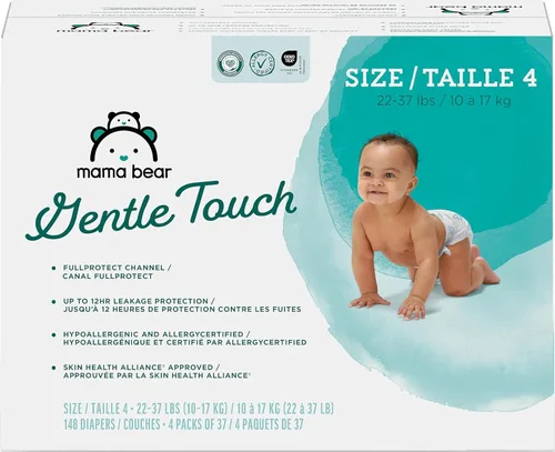 Vista 17 de Marca Amazon - Pañales Mama Bear de toque suave, talla 1, 50
