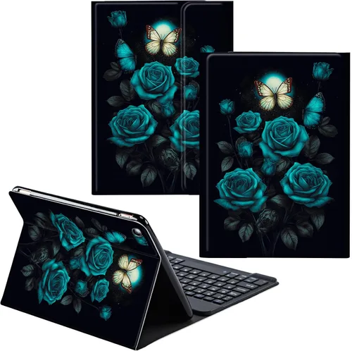 Vista 8 de Funda para Samsung Galaxy Tab S6 Lite 2022/2020 Teclado Inalámbrico Desmontable y Cubierta De Soporte De Cuero PU Funda Protectora Para Samsung