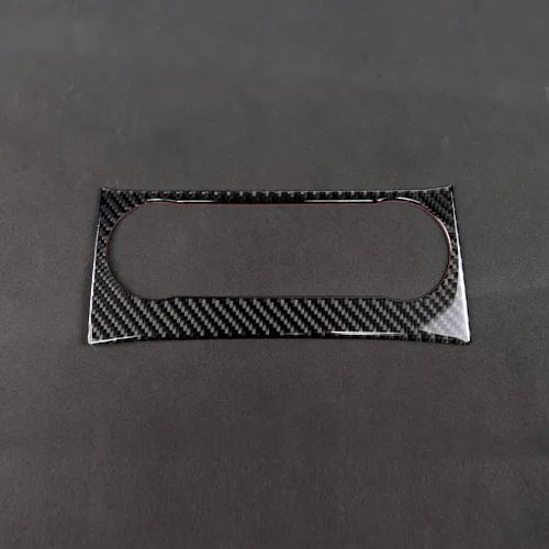 Vista 5 de para Mercedes-Benz Clase C W204 2011-2013 Real Cubierta de Panel de Fibra de Carbono Suave para Aire Acondicionado, Adhesivo de Marco de Panel