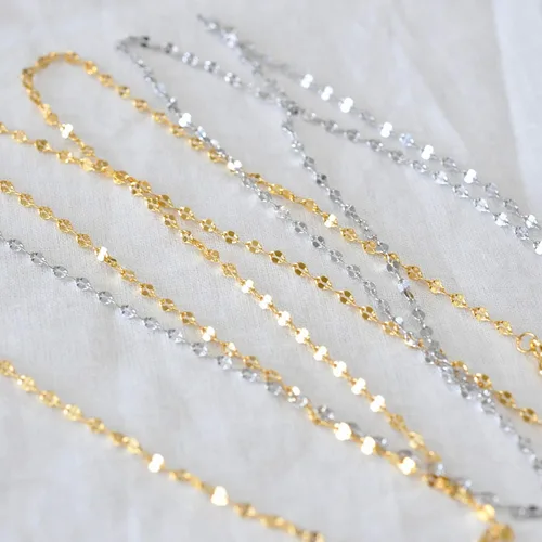 Vista 5 de Long Y Shape Lariat Necklace with Gold Finish