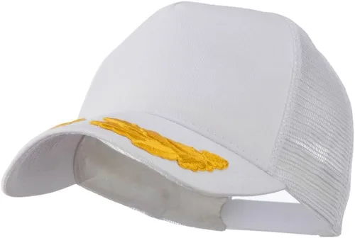 Vista 21 de e4Hats.com Tapa de parche de hojas de roble dorado con malla de 5 paneles