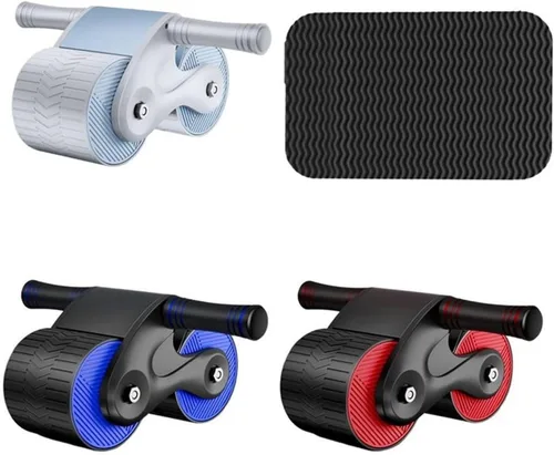 Vista 3 de Abdominales Dieta Músculos Abdominales Fitness Rueda Ab Slide Entrenamiento Rebote Automático Rueda Abdominal Rueda Para