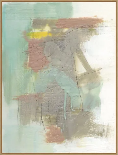 Vista 19 de Amanti Art Framed Canvas Wall Art 24x18 Retro Splash IV by Jennifer Goldberger, Framed Wall Art Canvas, Abstract Artwork, Traditional Decor, Medium