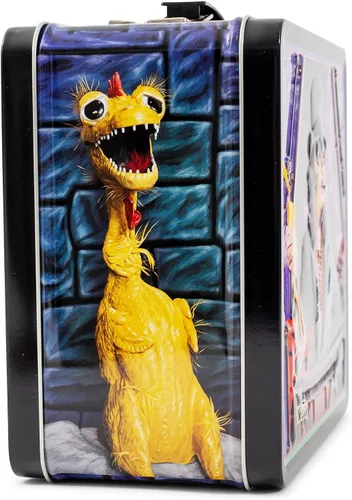 Vista 2 de Toynk Svengoolie - Lonchera de metal retro Lata de almacenamiento reutilizable con asa