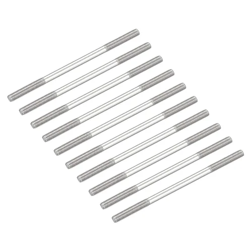Vista 41 de METALLIXITY Tornillos de doble extremo (rosca M3, 0.787 in de longitud), 20 unidades, acero inoxidable 304, pernos de varilla roscados dobles