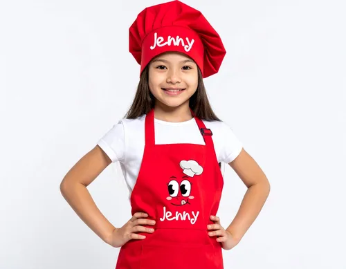 Vista 2 de Delantal personalizado para niños, delantal de cocina personalizado para niños, juego de niños, delantal de pintura, delantal de cocina para niños