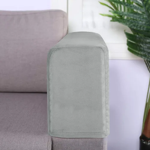 Vista 6 de BESPORTBLE Funda de tela elástica para reposabrazos de sofá, color gris, antideslizante, protector de muebles, fundas para sillón reclinable