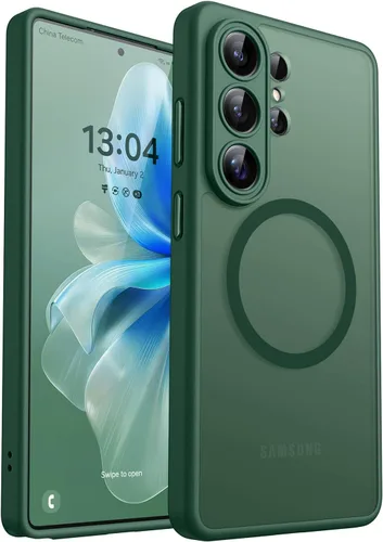 Vista 89 de CANSHN Funda diseñada para Samsung Galaxy A16-5G [protección completa de la cámara] [compatible con Magsafe] funda protectora trasera translúcida