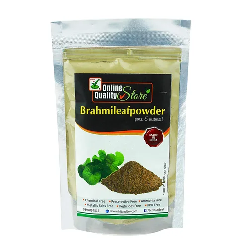 Vista 3 de Online Quality Store Polvo de hoja de brahmi para cabello polvo brahmi hoja de brahmi Brahmi Hojas Bacopa Monnieri Polvo, 1.76 oz
