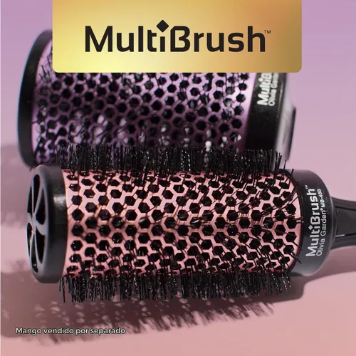 Vista 7 de Olivia Garden MultiBrush - Cepillo térmico desmontable no eléctrico con barril de cerámica