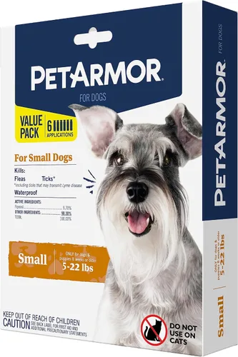 Vista 16 de PetArmor Tratamiento de pulgas y garrapatas para perros, 5-22 lbs, 3
