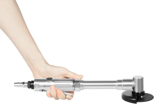 Vista 8 de Amoladora angular neumática de mango largo, herramienta de corte neumática de 90 PSI 25000 RPM, alcance extendido de 12.2 pulgadas para espacios