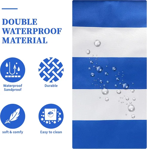 Vista 7 de Binggemen Bolsa grande impermeable multiusos para piscina, picnic, playa, compras, Bolsa grande impermeable multiusos para piscina, picnic, playa