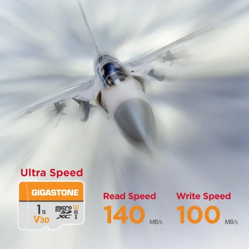 Vista 2 de GIGASTONE Tarjeta Micro SD de 1 TB, 2 unidades, grabación de video A1 V30 4K, GoPro, vigilancia, cámara de seguridad, cámara de acción, drone