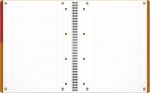 Vista 4 de Oxford International - Cuaderno activo con tapa de polietileno A4+, rayas estrechas con margen y perforado, incluye divisor reposicionable, 80