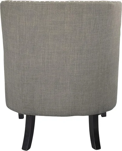 Vista 7 de Lexicon Amory - Silla decorativa de tela, color gris pardo gris topo