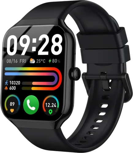 Vista 8 de Motast Reloj inteligente (respuesta/hacer llamada), reloj inteligente HD de 1.96 pulgadas para hombres y mujeres, reloj de fitness con más de 110