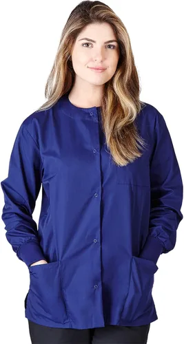 Vista 18 de Natural Uniforms - Chaqueta de Scrub para Calentamiento Negro
