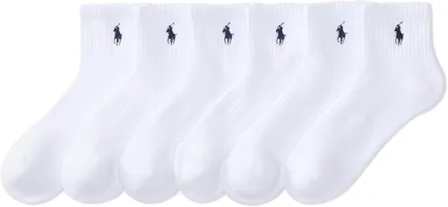 Vista 11 de Polo Ralph Lauren Paquete de 6 calcetines deportivos para hombre Negro