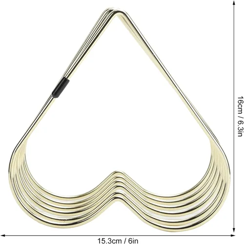Vista 4 de Estink Estante de almacenamiento para libros de escritorio, 5 ranuras en forma de corazón, estante telescópico para archivos, organizador de Dorado
