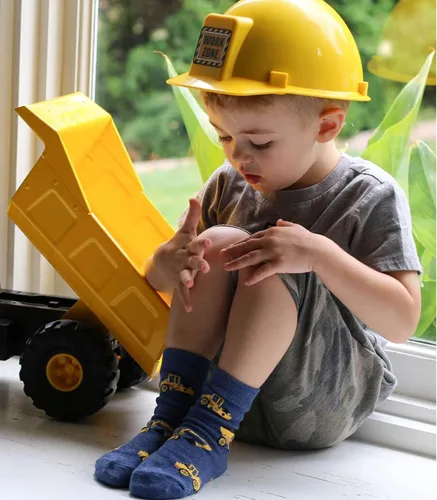 Vista 5 de Jefferies Socks Calcetines de construcción triple para niños pequeños (paquete de 3)