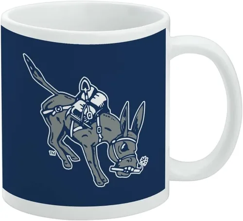 Vista 409 de Taza de cerámica con el logotipo principal de la Universidad Rider, taza de regalo novedosa para café, té y bebidas calientes, 11oz, blanca