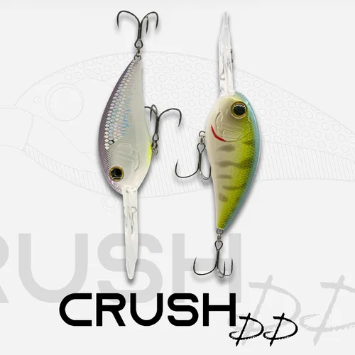Vista 2 de 6th Sense Crush Deep Diving Crankbait - Señuelo de pesca de alta calidad en aguas profundas con detalles 3D, ganchos de níquel negro afilados